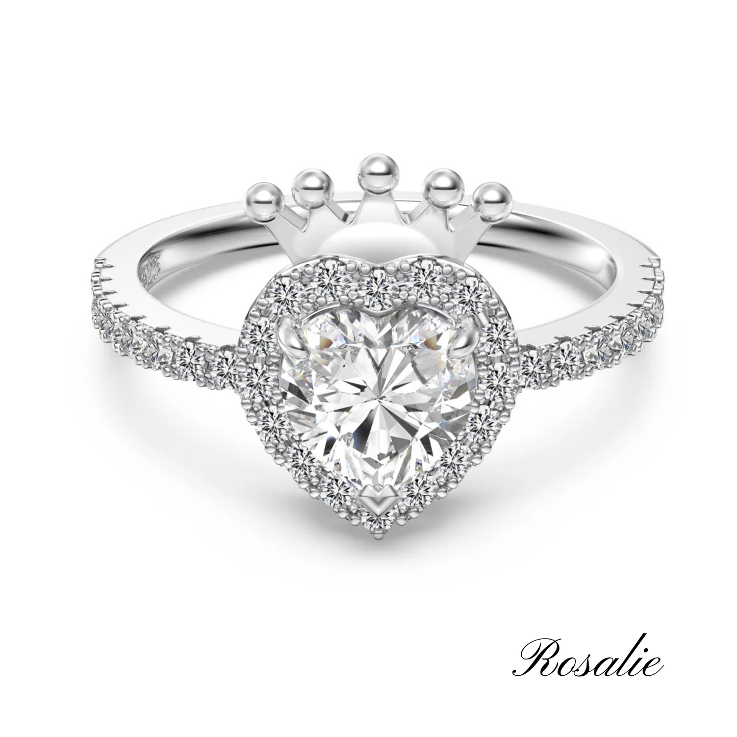 Princess Heart Crown Ring