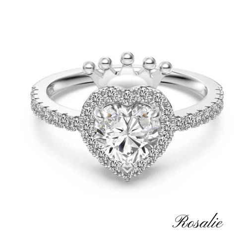 Princess Heart Crown Ring