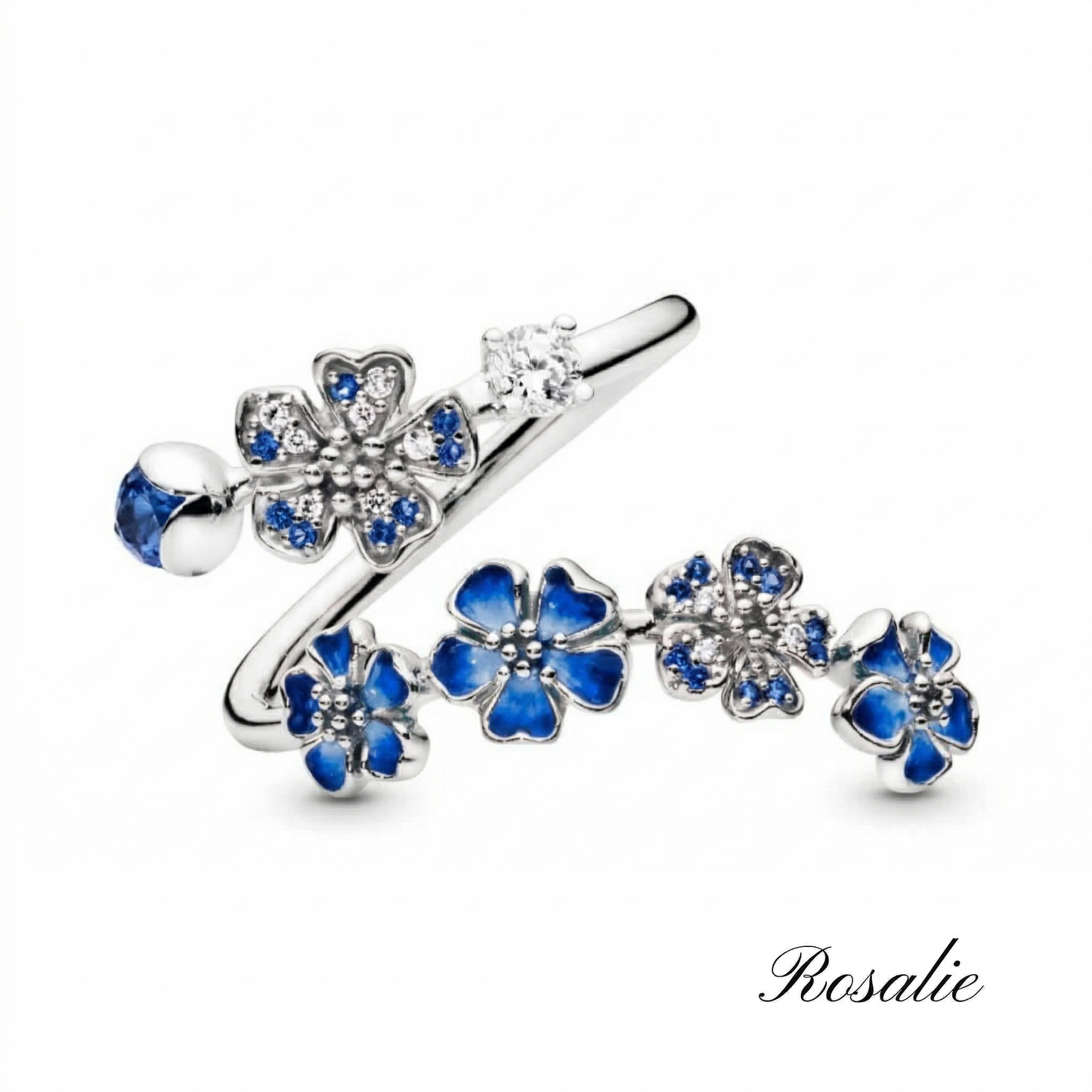 Moonlit Peach Blossom Ring