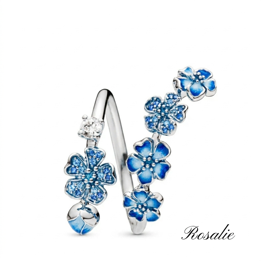 Moonlit Peach Blossom Ring